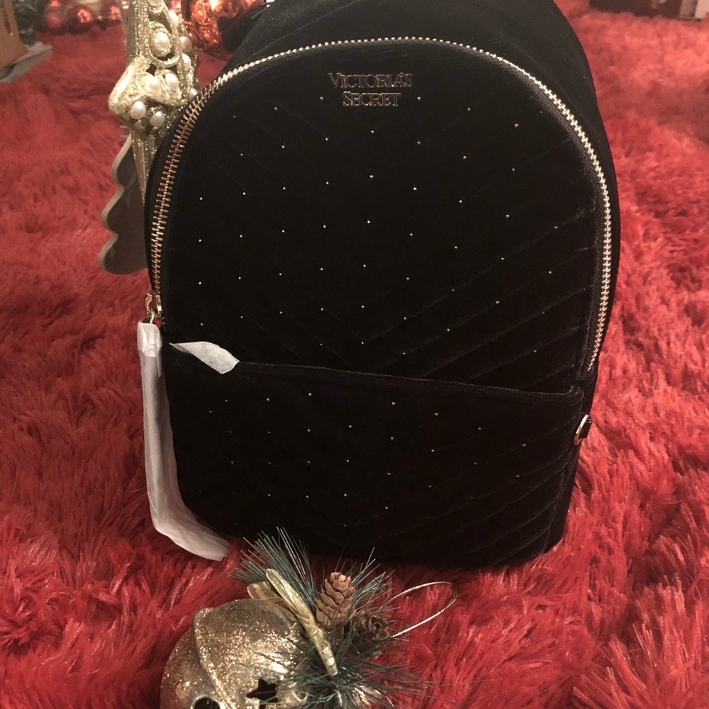 Victoria secret velvet mini backpack